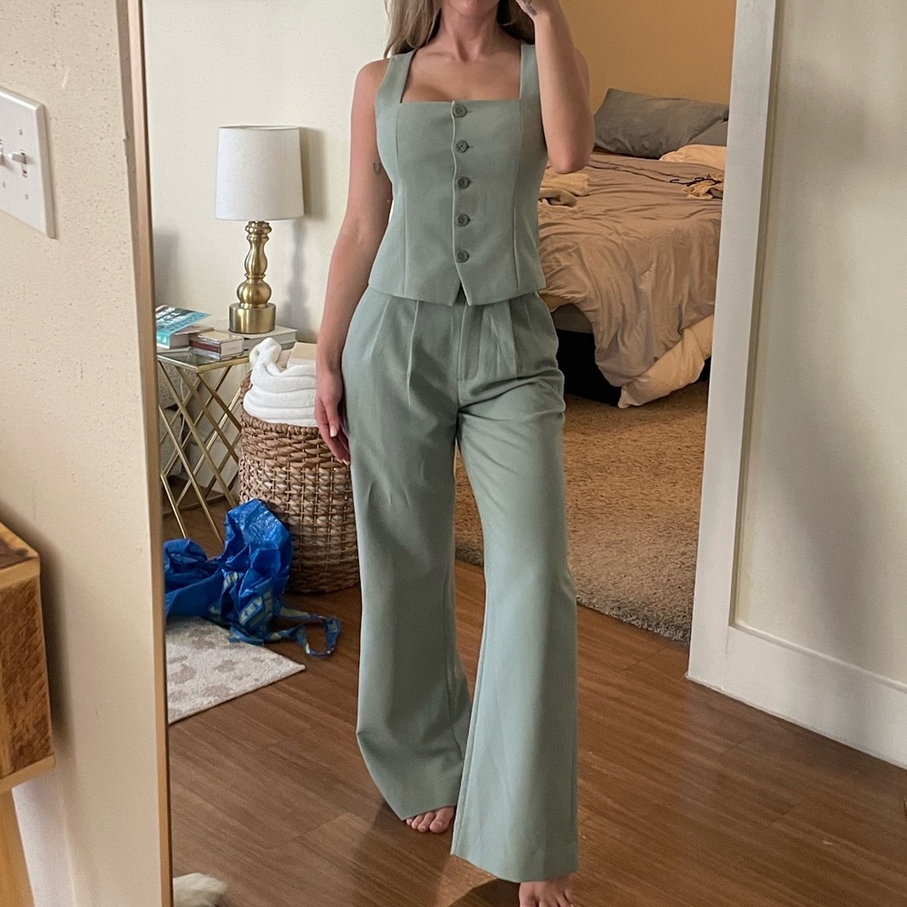 Abercrombie & Fitch Sage Green Pantsuit